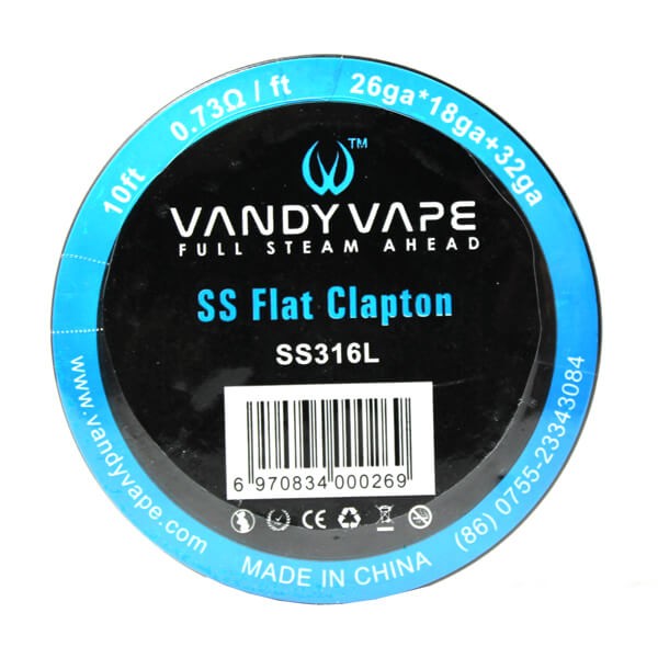 Flat Clapton SS316L - Vandy vape